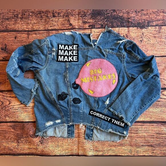 Trafaluc Denimwear Zara Embroidered‎ Jean Jacket Small - Picture 7 of 8